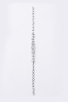 White Rhodium Plated Diamond Bracelet