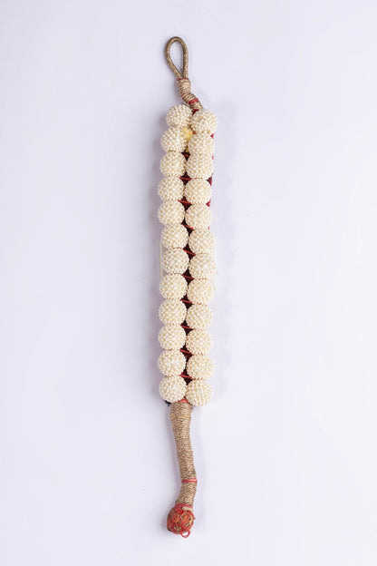 White Pearl Ponchi Bracelet