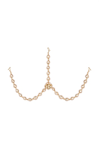 Gold Plated Polki Matha Patti