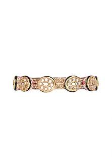 Gold Plated Meenakari Bangle