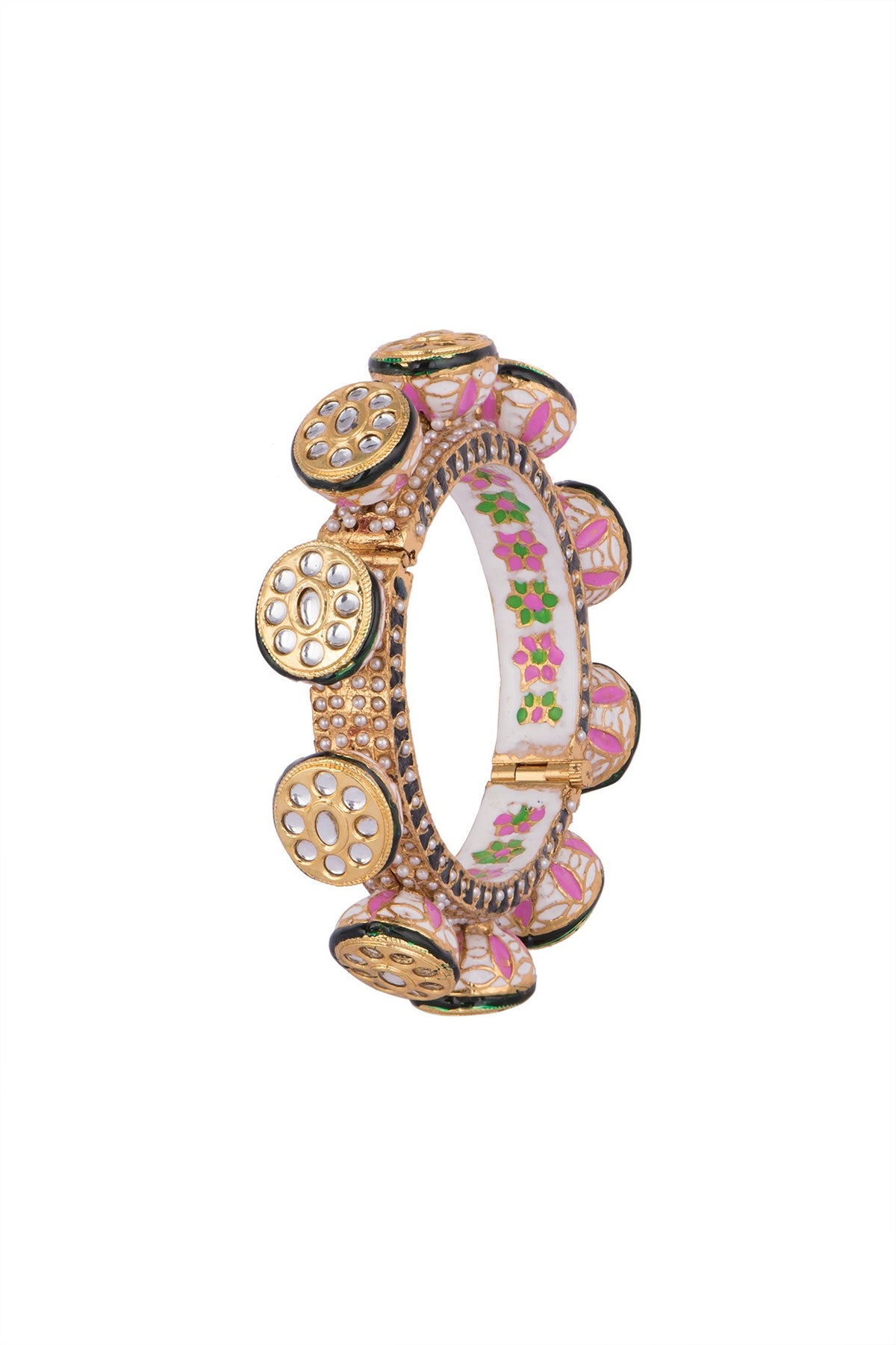 Gold Plated Meenakari Bangle
