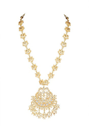 Gold Plated Chandbali Necklace