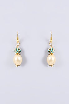 Gold Plated Kundan Polki & Pearl Kilangi Pendant Necklace Set