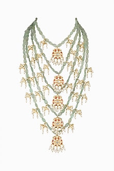 Gold Plated Meenakari Beaded Necklace