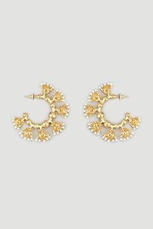 Gold Plated Pearls Earrings