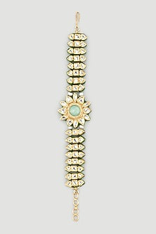 Gold Plated Meenakari Motifs Bracelet