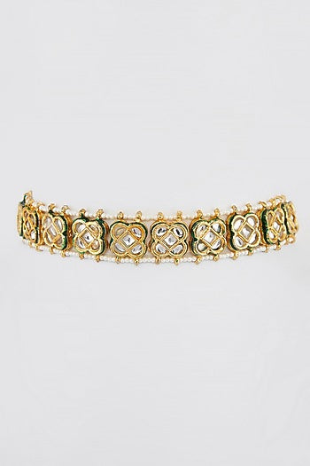 Gold Plated Meenakari Choker Necklace
