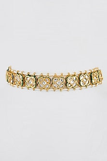 Gold Plated Meenakari Choker Necklace