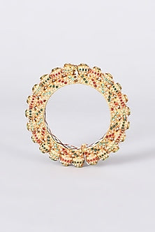 Gold Plated Pearl Bangle