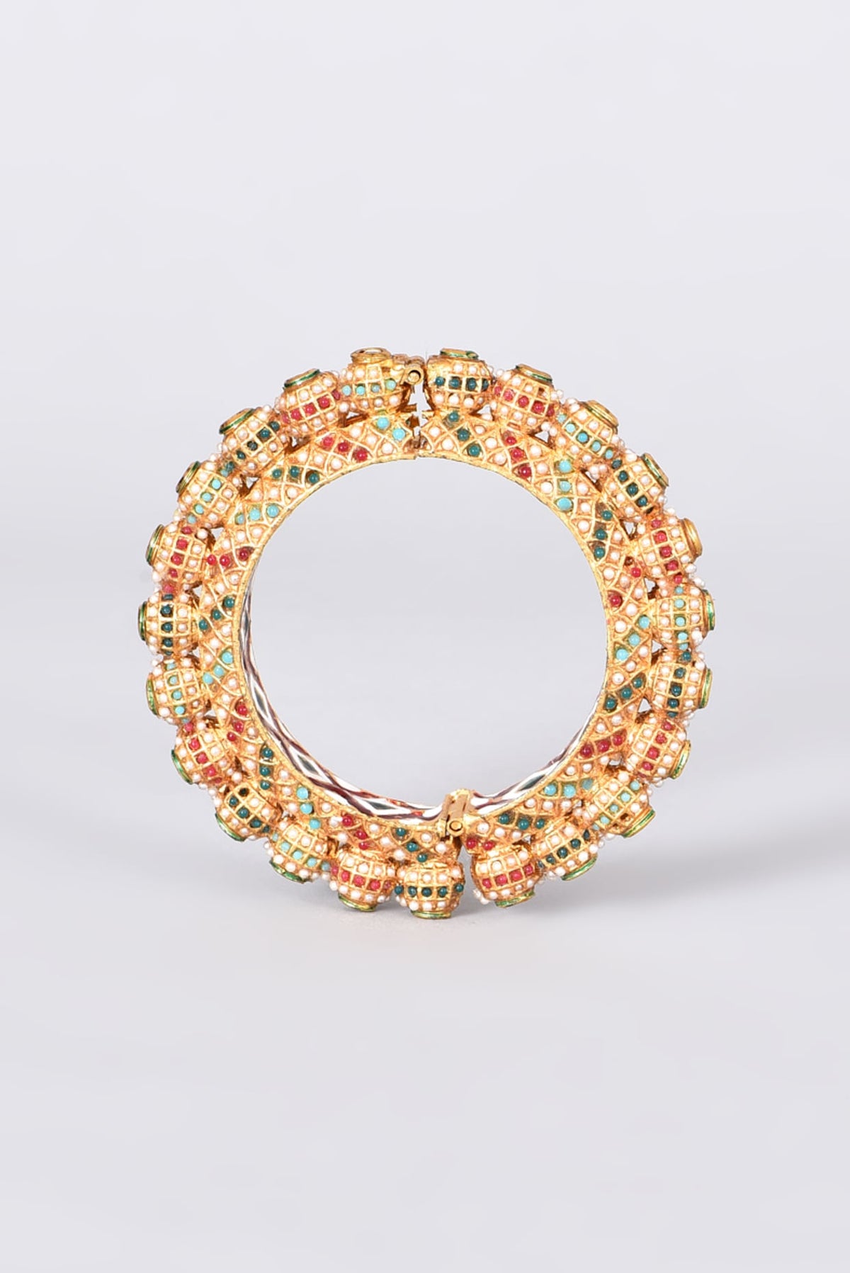 Gold Plated Pearl Bangle