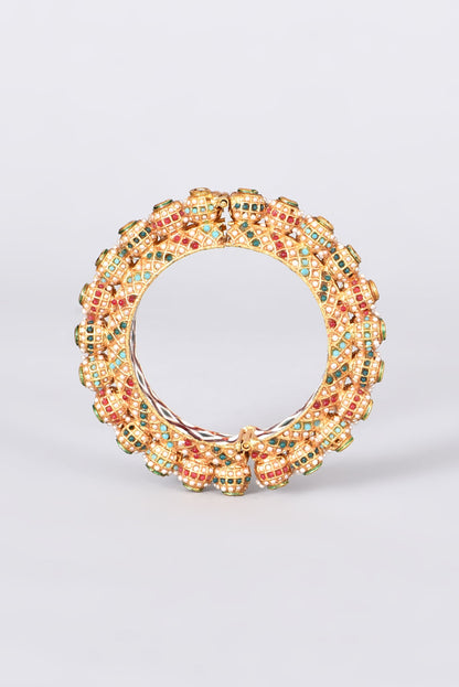 Gold Plated Pearl Bangle