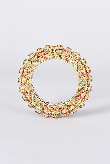 Gold Plated Pearl Bangle