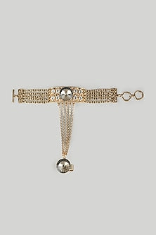 Black Rhodium Finish Grey Stone Hathphool