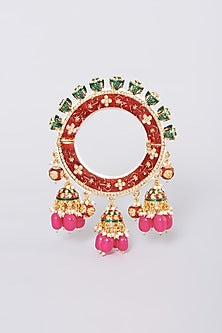 Gold Plated Bangle With Jhumki Latkans