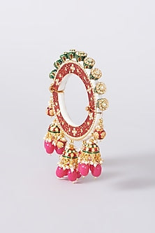 Gold Plated Bangle With Jhumki Latkans