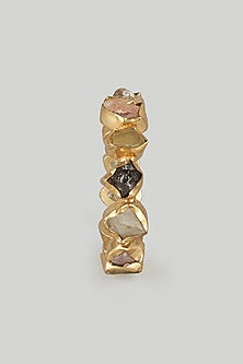Gold Plated Multi-Colored Agate Stone Bangle