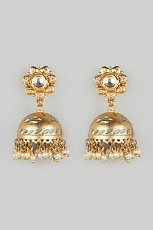 Gold Plated Jhumka Earrings