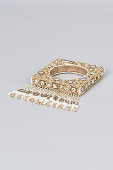 Gold Hand Embroidered Bangle
