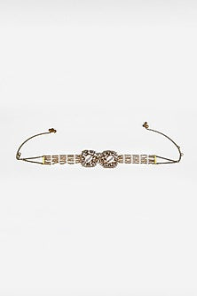 Gold Finish Pearl & Shell Choker Necklace