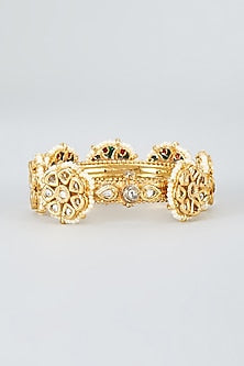 Gold Finish Kundan Bangle
