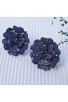 Blue Stone Handcrafted Stud Earrings