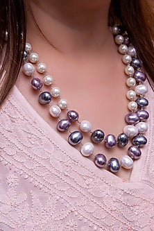 Pastel Pearl Handcrafted Layered Necklace