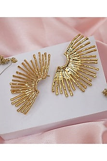 Gold Finish Jane Anti Tarnish Handcrafted Earrings