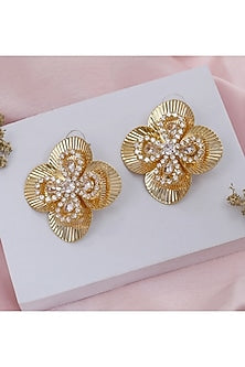 Gold Finish Camille Anti Tarnish Handcrafted Earrings