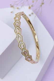 Gold Finish Clara Handcrafted Bracelet