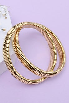 Gold Finish Handcrafted Twisted Bracelet