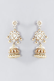 Gold Finish Kundan Polki Choker Necklace Set