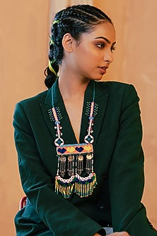 Multi-Colored Beaded Long Necklace