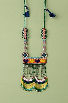 Multi-Colored Beaded Long Necklace