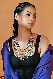 Multi-Colored Beaded Long Necklace
