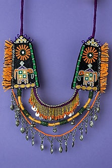 Multi-Colored Beaded Long Necklace