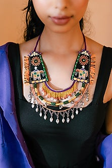 Multi-Colored Beaded Long Necklace