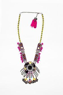 Multi-Colored Handcrafted Long Necklace