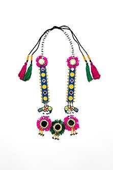 Multi-Colored Handcrafted Long Necklace