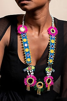 Multi-Colored Handcrafted Long Necklace