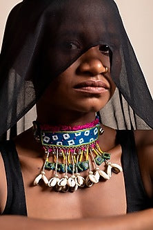 Blue Handcrafted Choker Necklace