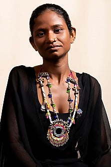 Pink Handcrafted Long Necklace