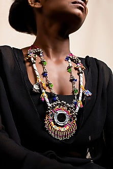 Pink Handcrafted Long Necklace