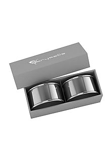Pure Silver Plated Oval Napkin Ring Set
