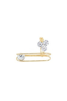 14kt Two-Tone Finish Rock n Roll Diamond Ring