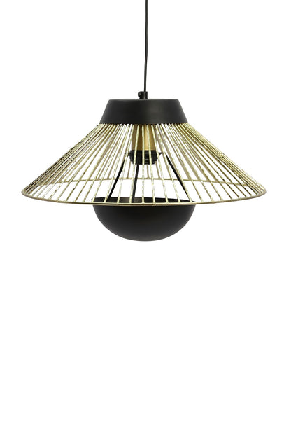 Black & Gold Iron Pendant Light