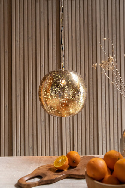 Gold Iron Pendant Light