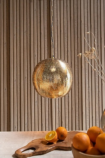 Gold Iron Pendant Light