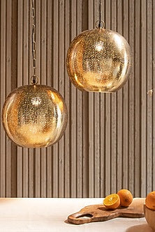 Gold Iron Pendant Light