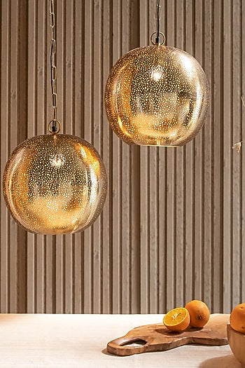 Gold Iron Pendant Light