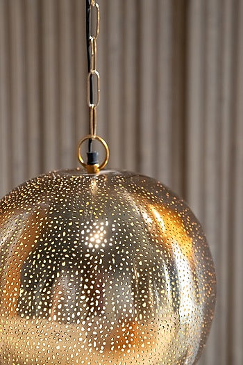 Gold Iron Pendant Light